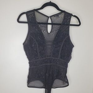 Black lace bodysuit